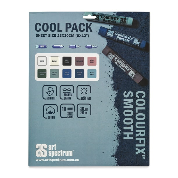 Art Spectrum Warm Pack Colourfix Artists/' Paper 10 Sheets
